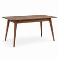 Table à manger rectangulaire en bois de noyer 150x90x75 cm